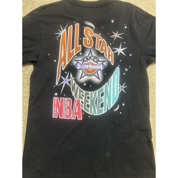 Mitchell & Ness 1993 All Star Weekend Utah T Shirt Men's Medium Black‎ HWC NBA - Picture 7 of 8
